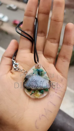 Green and Pink Flower Necklaces