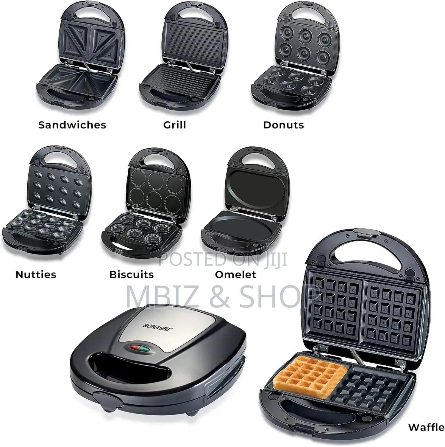 7in1 Waffle Toaster Maker