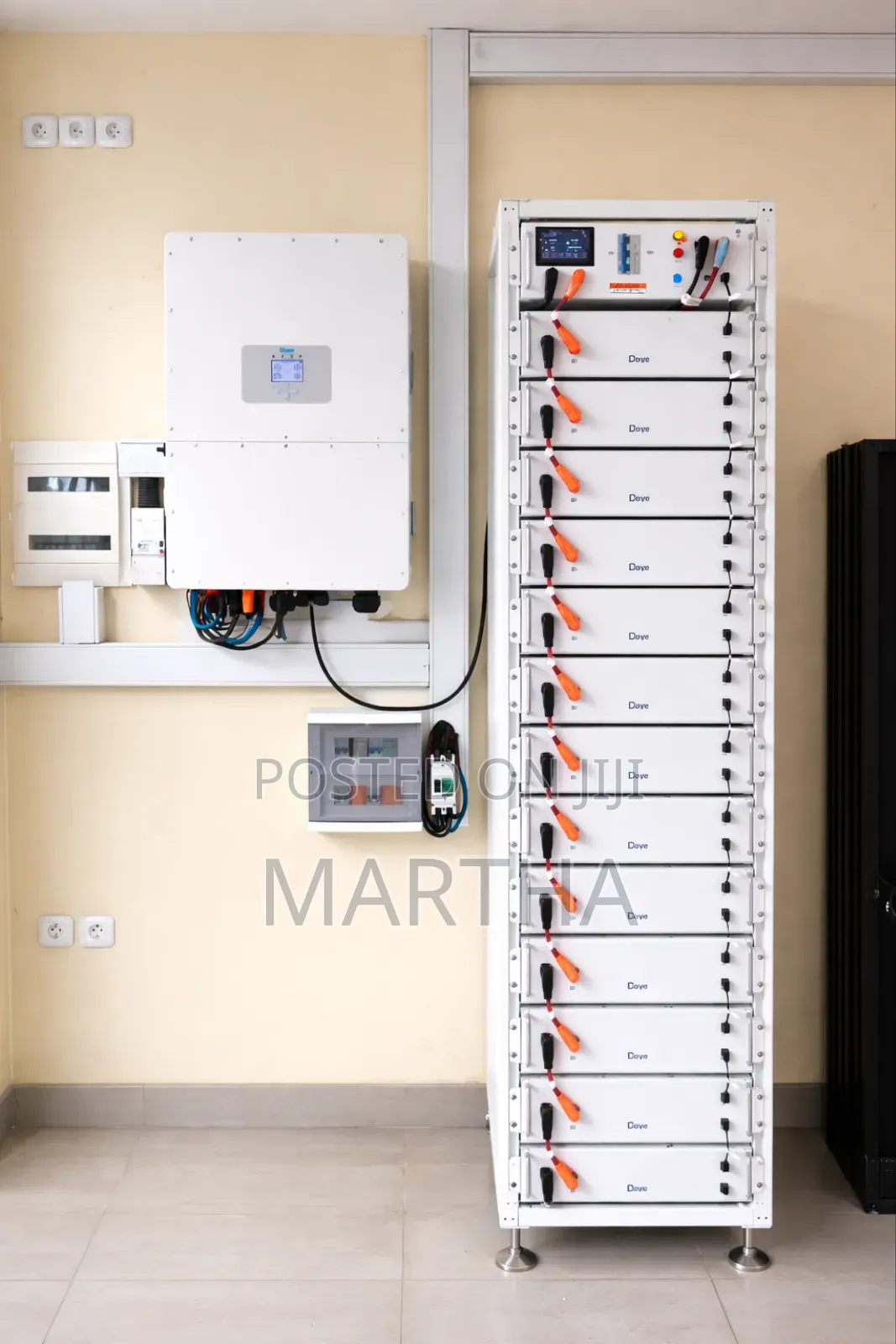 Solar Panel, Inverter and Lithium Ion Battery