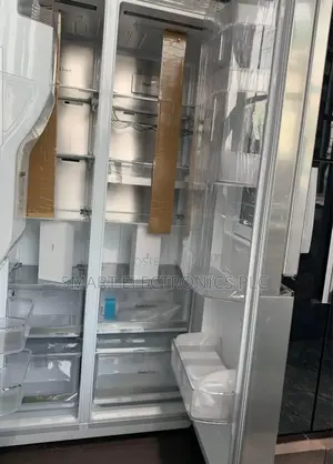 Lg Instaview Door-in-Door Refrigerator. Features a Tinted Glass