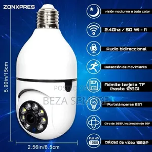 Rotating Bulbs Security Camera V380 `.