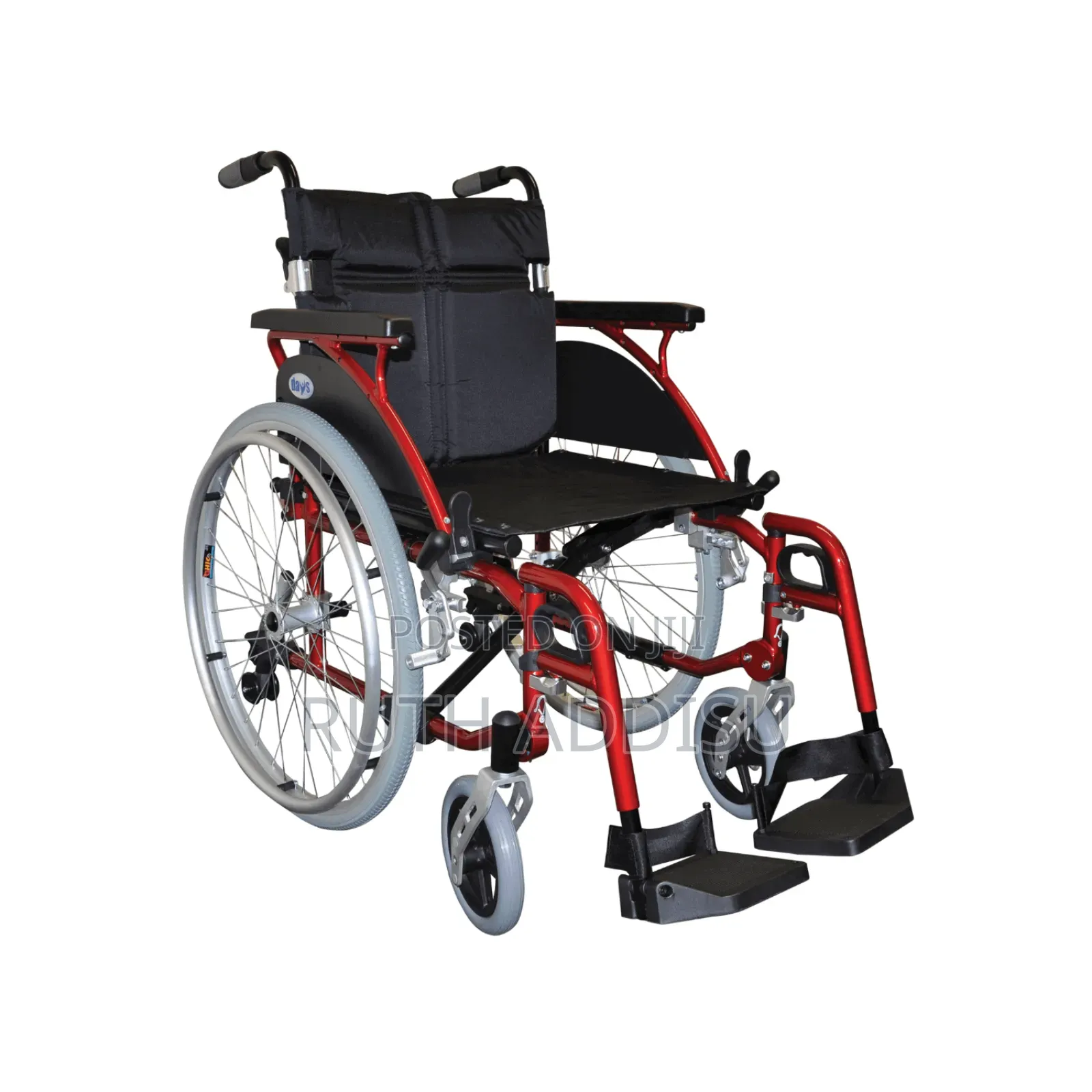 Days Premium Link Wheelchair Self-Propelled - Red - Mobility Whelchair