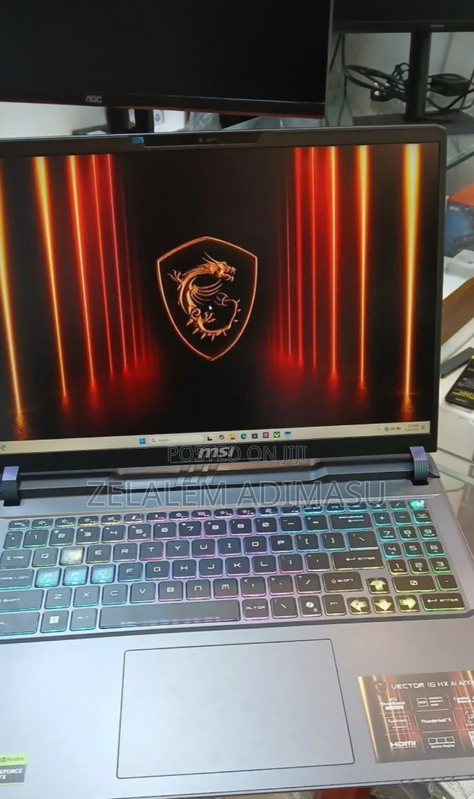 New Laptop MSI Vector 16 HX AI A2XWIG 16GB Intel Core Ultra 7 SSD 1T
