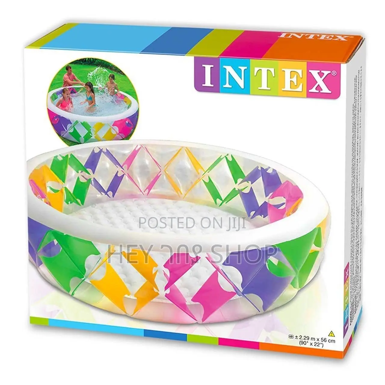 Intexs Kids Pool የልጆች መዋኛ ገንዳ 2.29mx56cm/90"x22"
