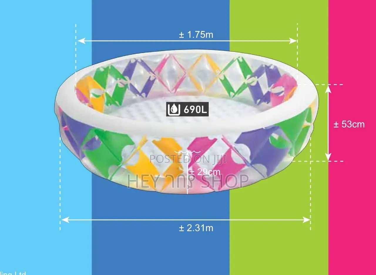Intexs Kids Pool የልጆች መዋኛ ገንዳ 2.29mx56cm/90"x22"