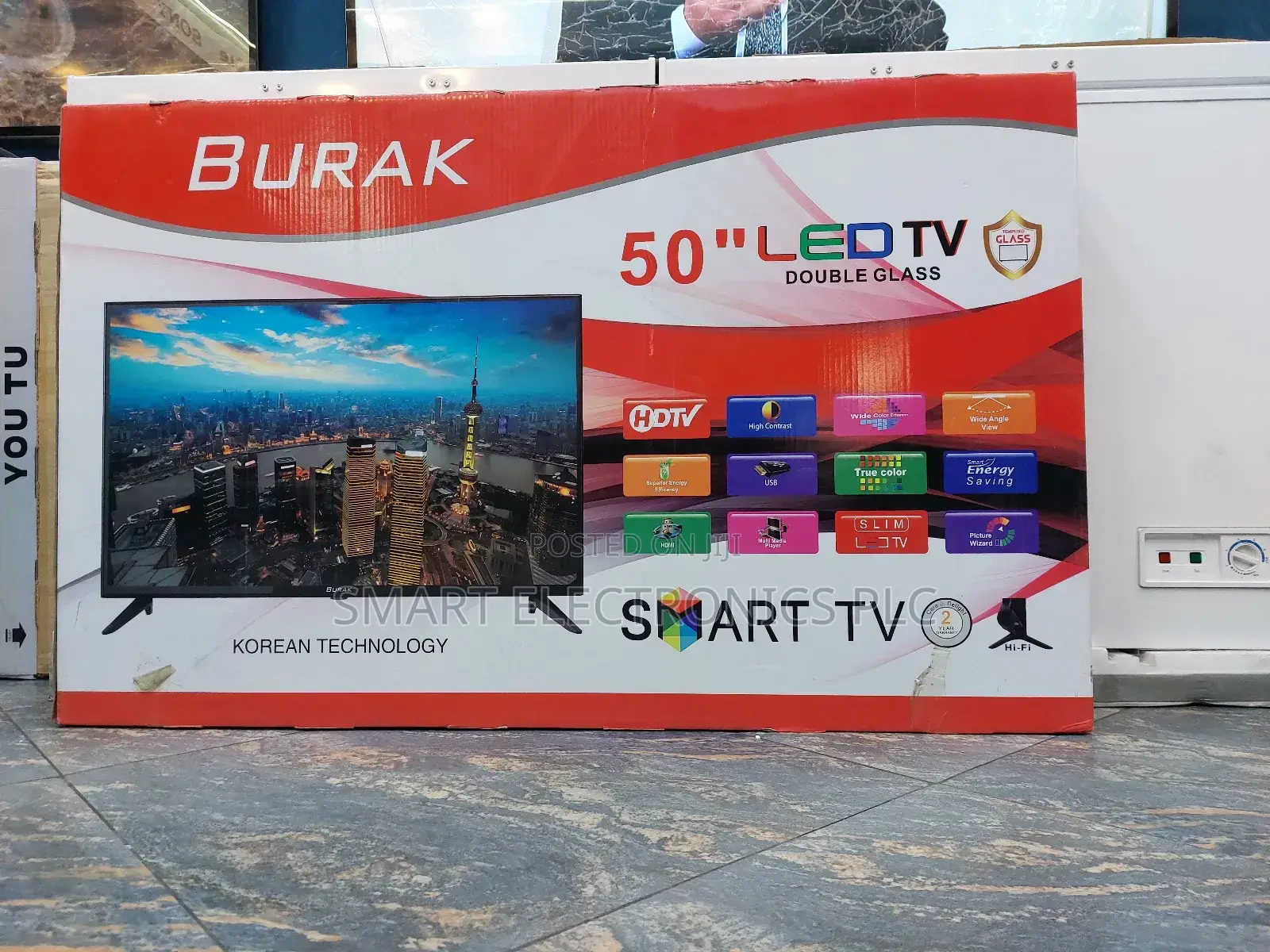 Burak 50-Inch Smart Led Tv. Display: 50-Inch Screen With High