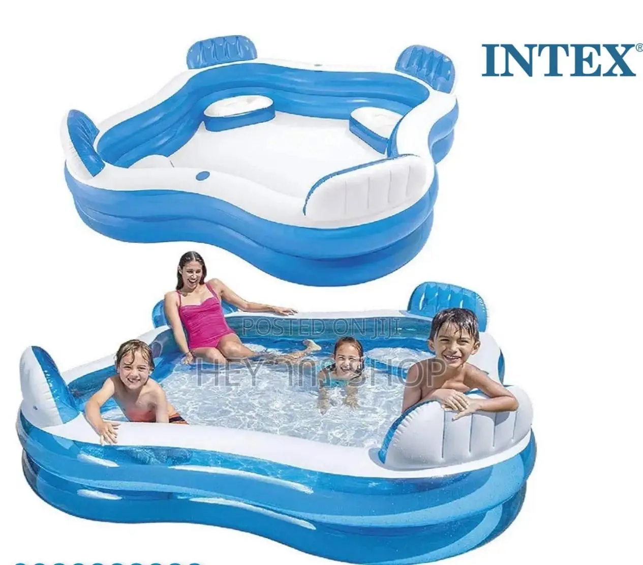 በ አየር የሚሞላ የቤተሰብ መዋኛ ገንዳ / Swimming Pool