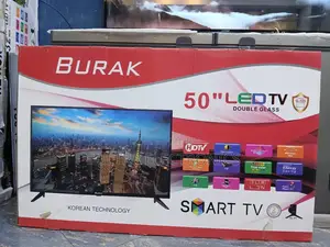 Burak 50-Inch Smart Led Tv Featuring Double Glass Construction Korean