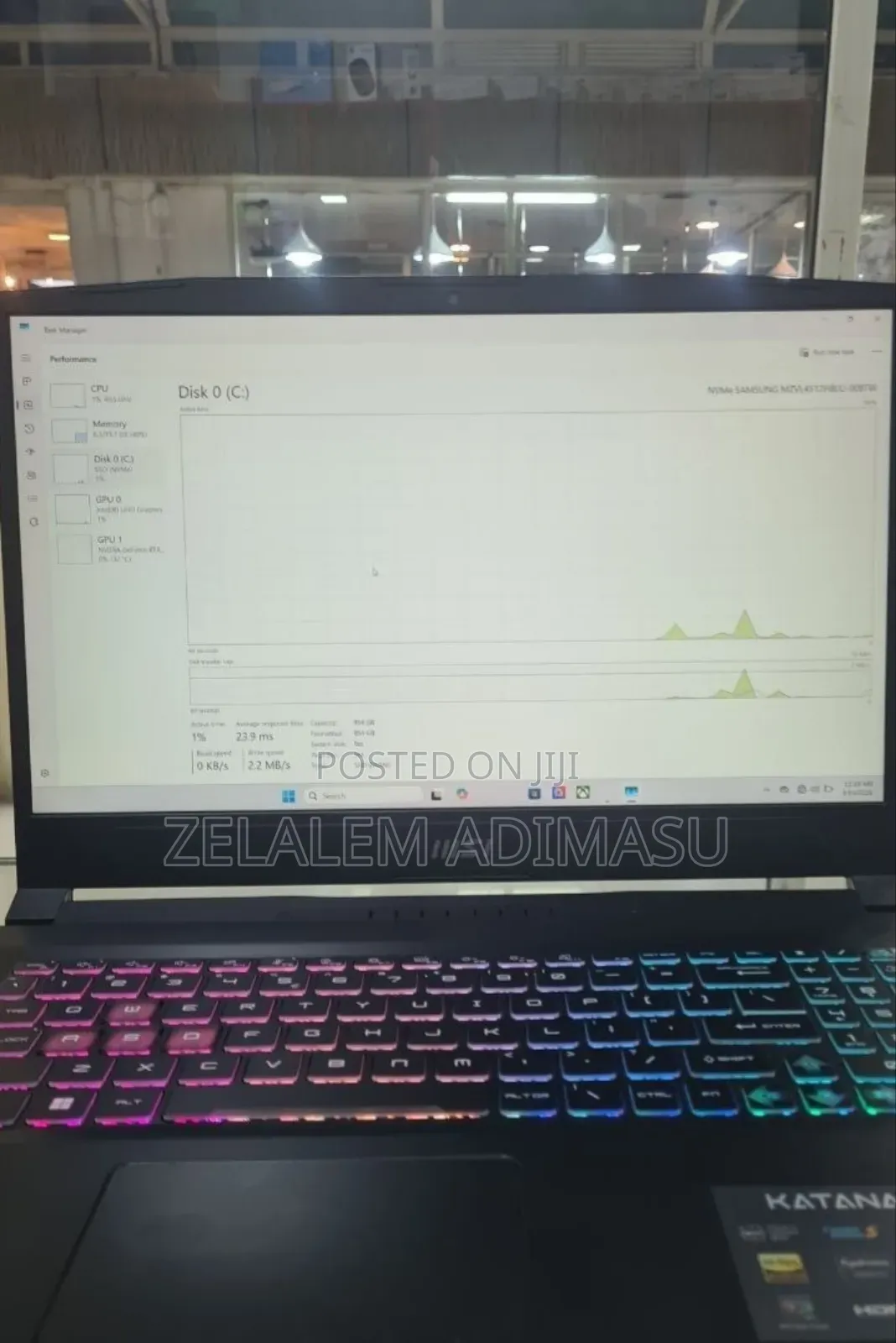 New Laptop MSI Katana 15 16GB Intel Core i7 SSD 1T