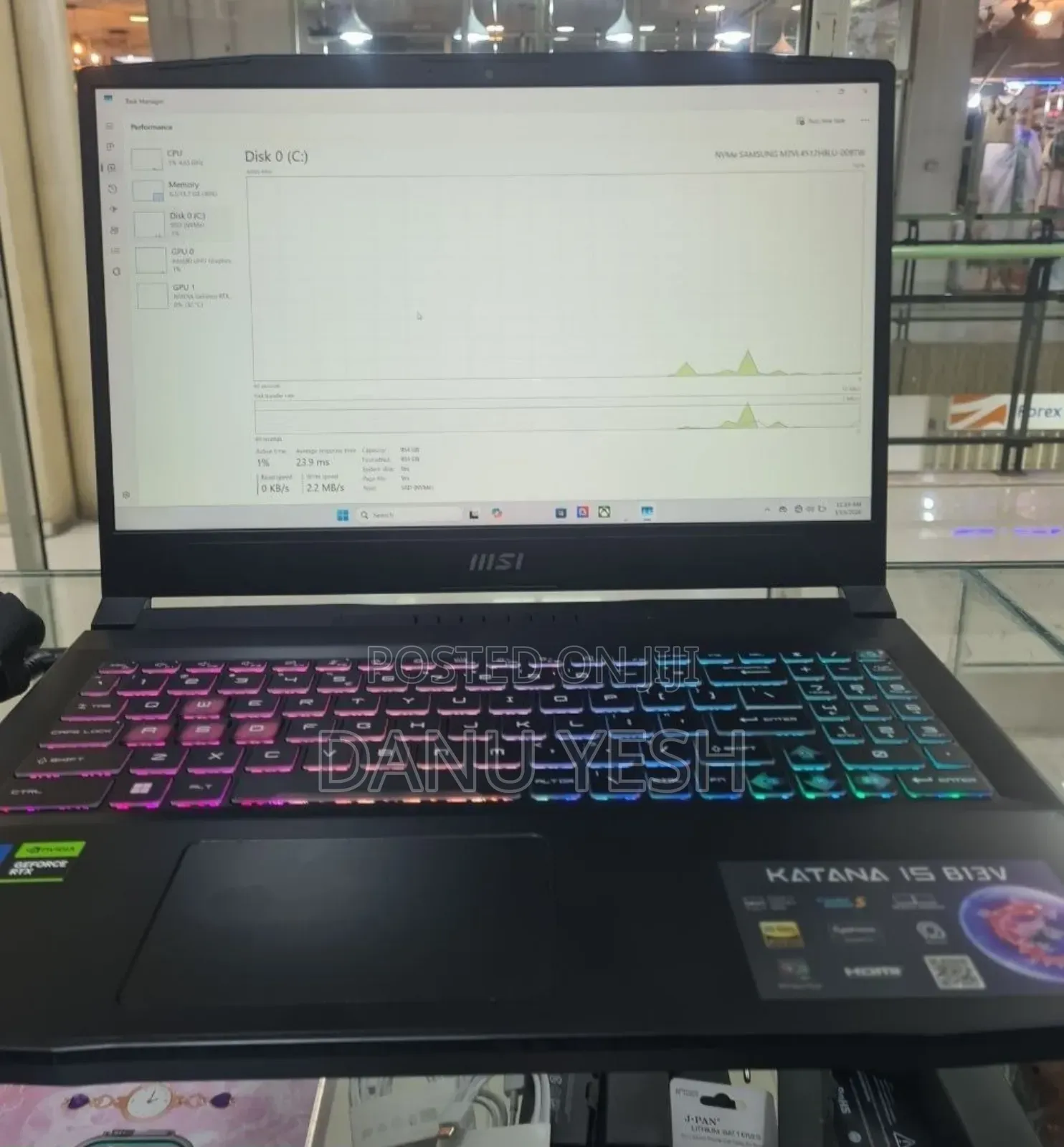 New Laptop MSI Katana 15 16GB Intel Core i7 SSD 1T