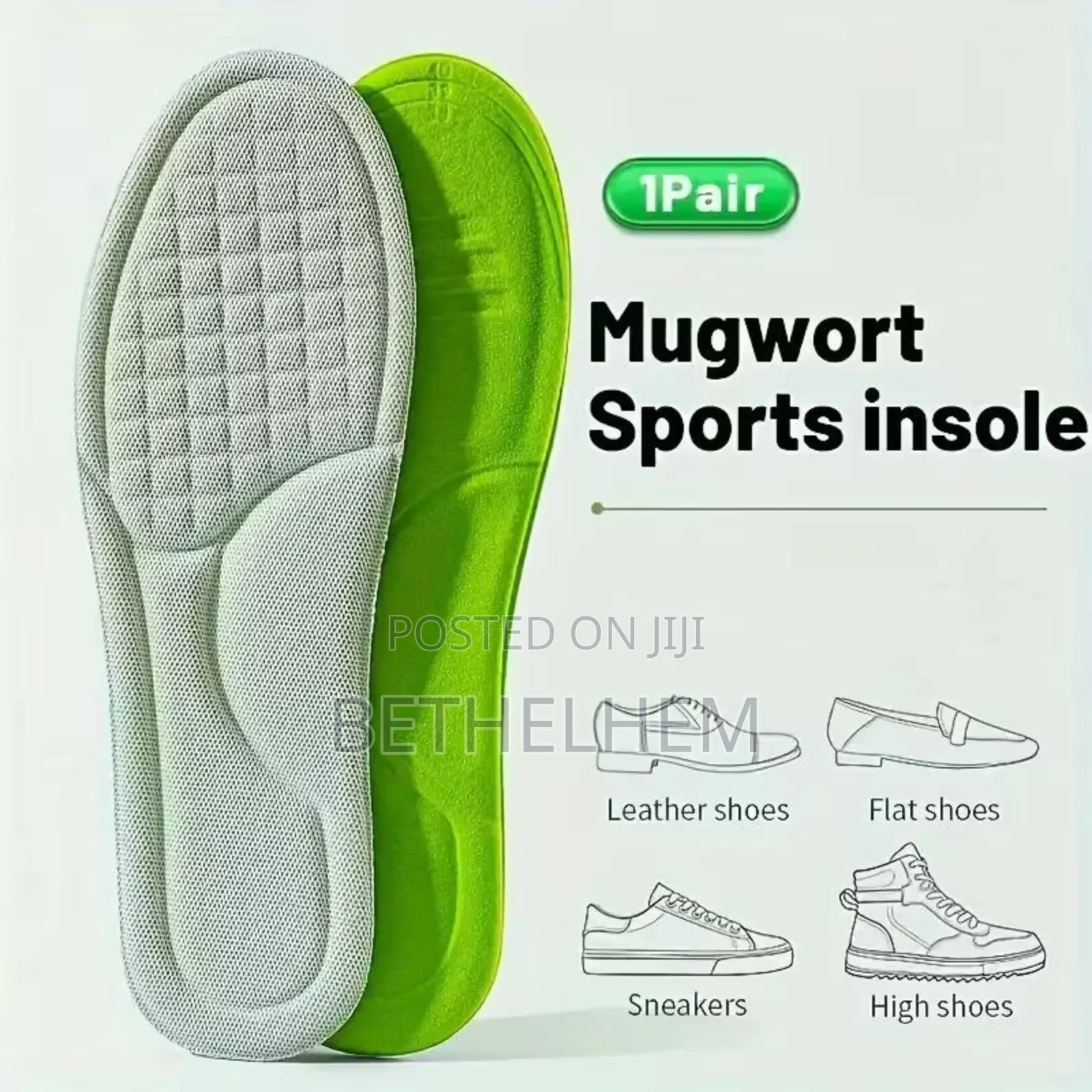 1pair Unisex Orthopedic Memory Foam Insoles