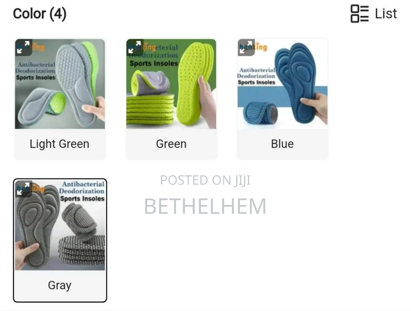 1pair Unisex Orthopedic Memory Foam Insoles