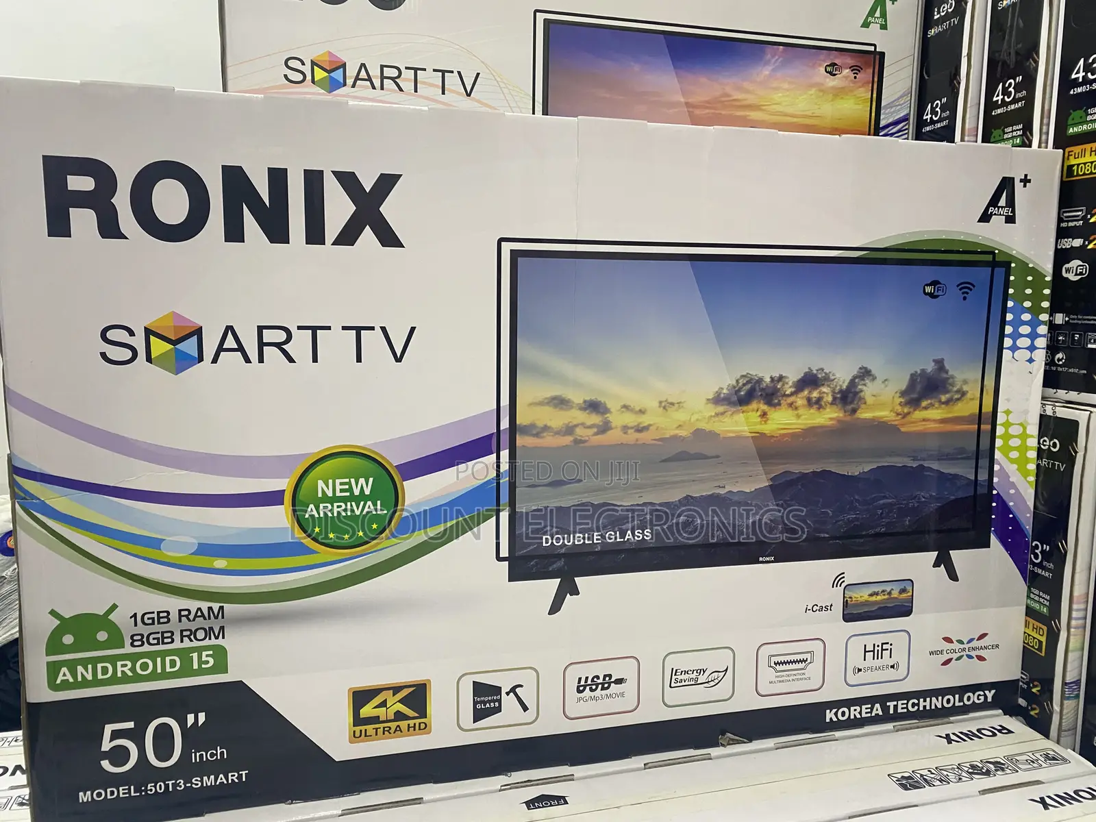 Leo 50” Double Glass Television