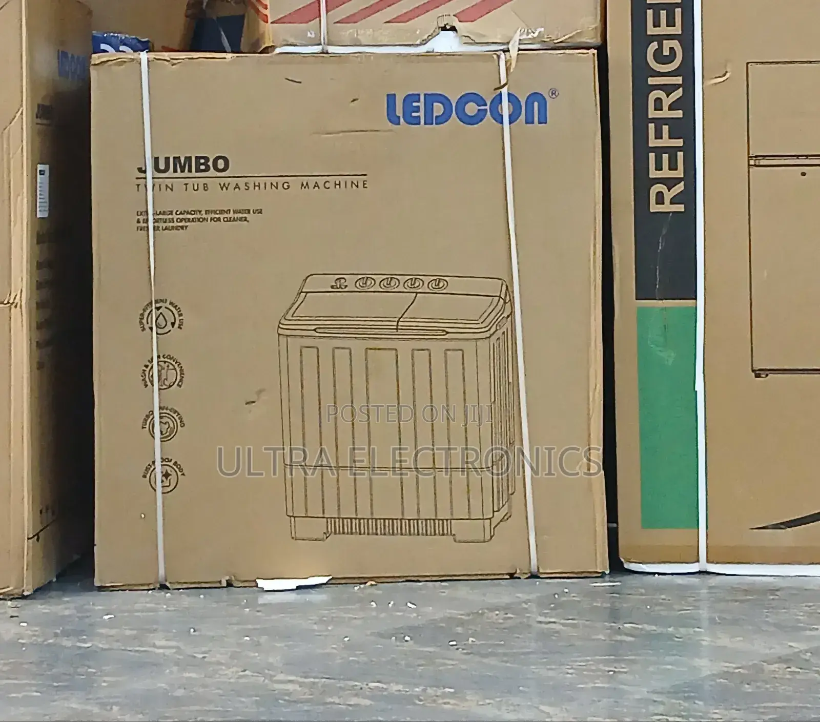 Ledcon Washing Machine.16.Kg It Features a Large