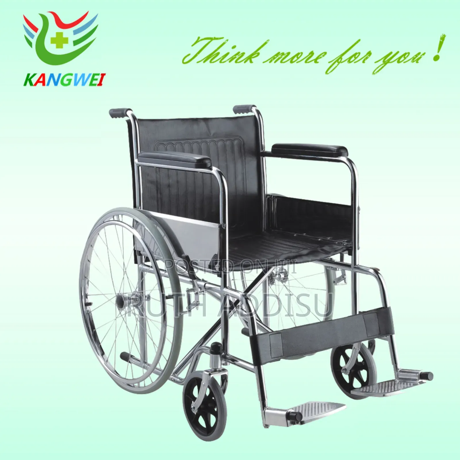 Hospital Foldable Wheel Chair With Fixed Wheel Chair, Foldable Chari