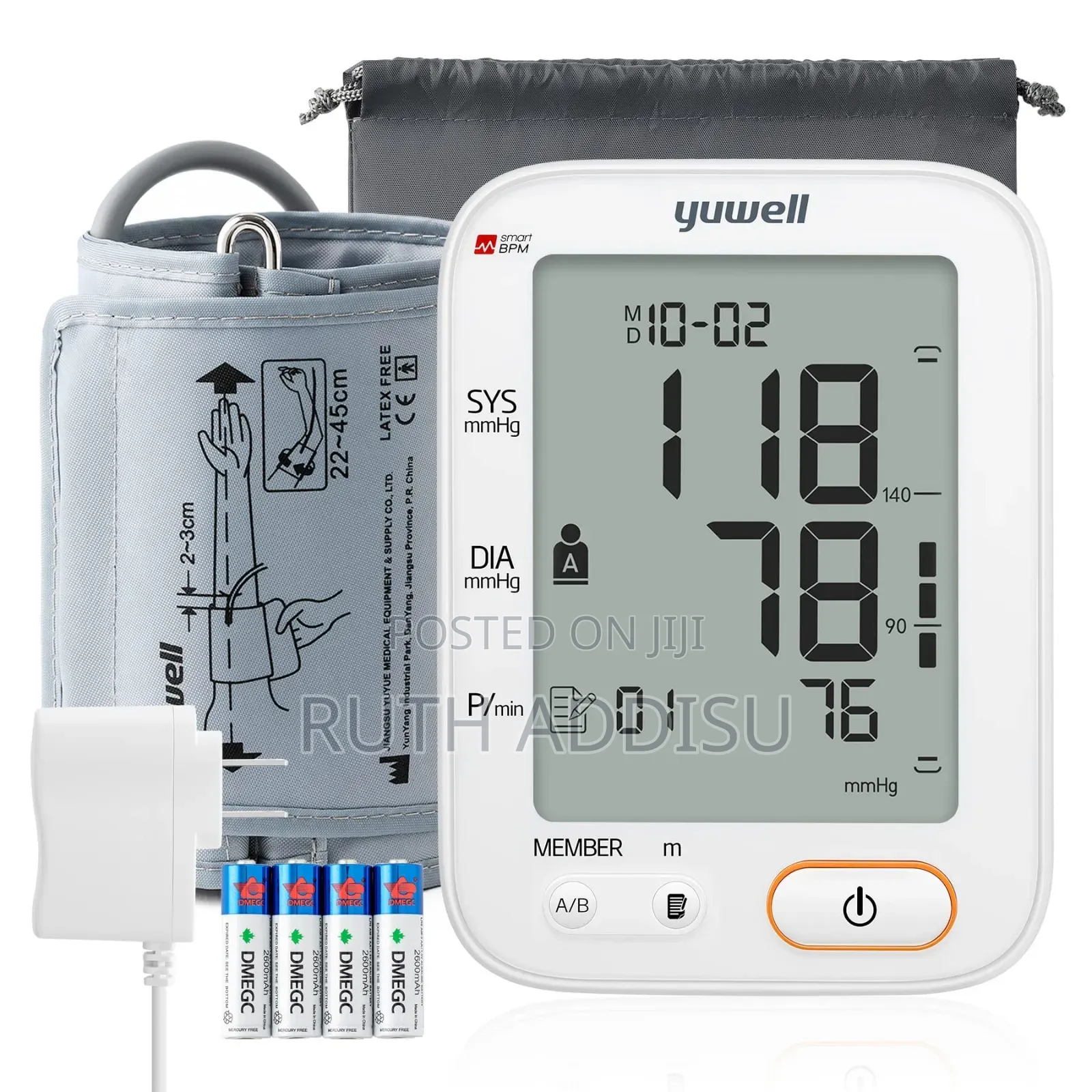 Yuwell Blood Pressure Monitor, Large Upper Arm Blood Pressure Cuff