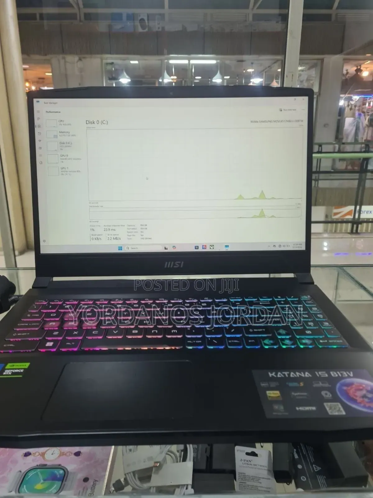 New Laptop MSI Katana 15 16GB Intel Core i7 SSD 1T