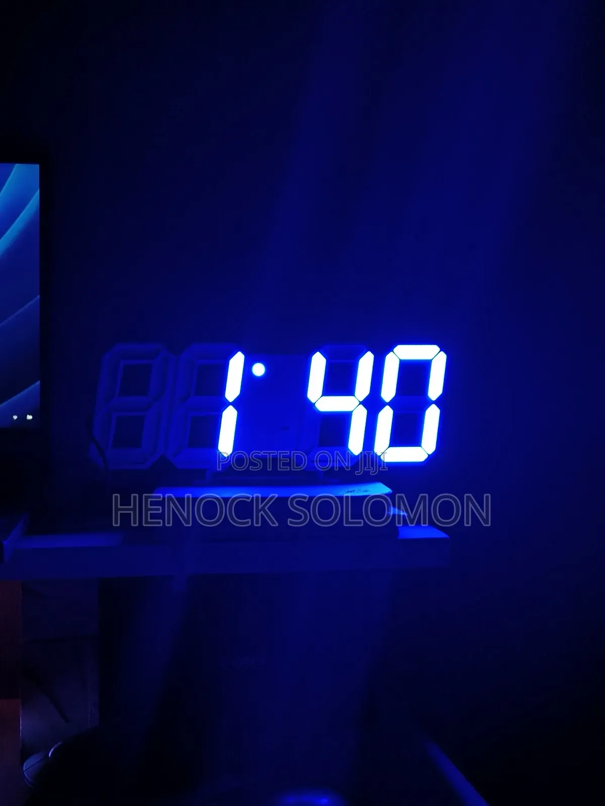 3d Luminous Led Time Display Digital Clock Desktop Room