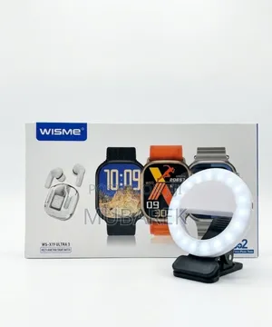 Style Meets Tech: Wisme Ws-X19 Ultra 3 Watch Pro Earbuds Set