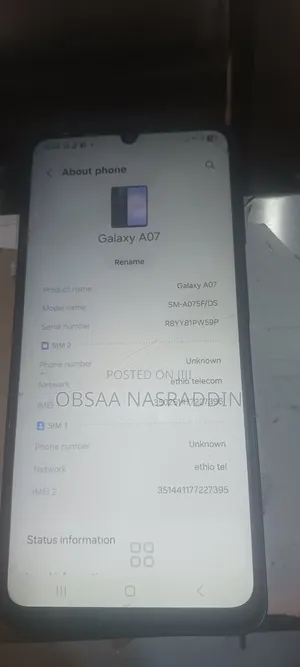 Samsung Galaxy A07 128 GB Black