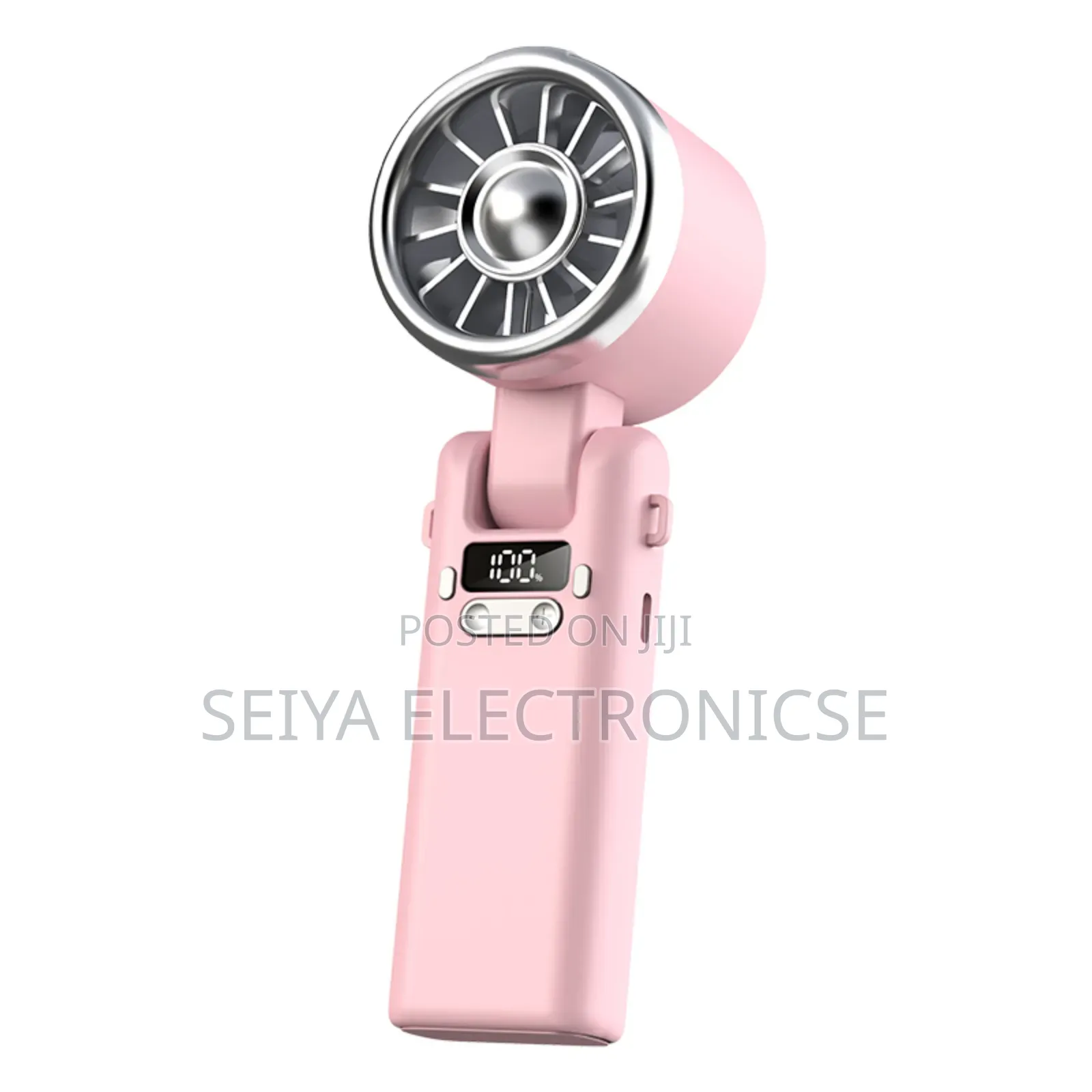 ##Portable Handheld Turbo Fan With A Digital Display.