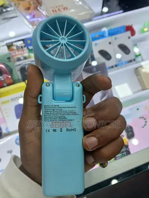 ##Portable Handheld Turbo Fan With A Digital Display.