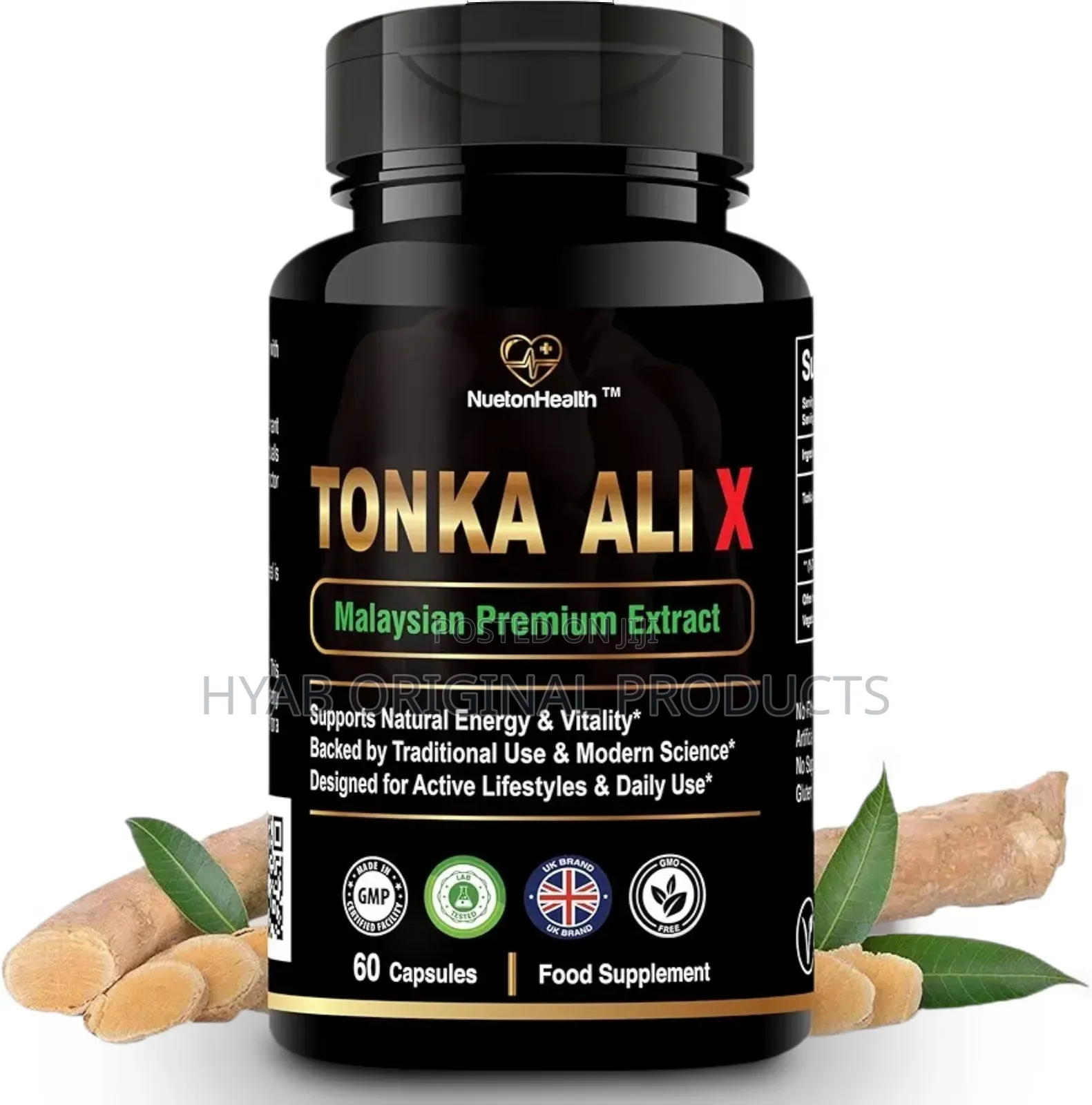 Tonka Ali X – Premium Malaysian Root Extract , 60 Vegan Capsules