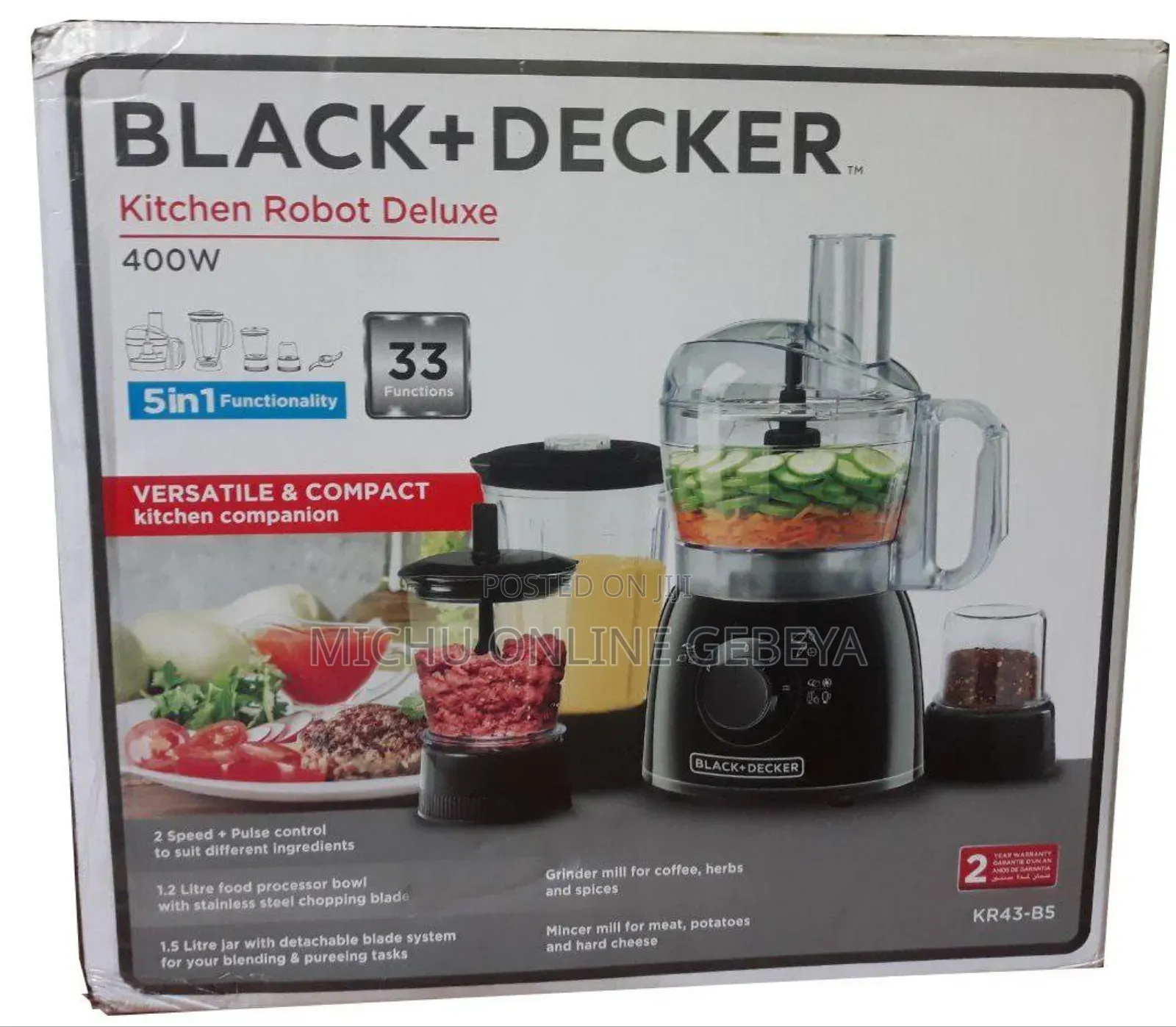 Black + Decker Food Processor/Free Delivery