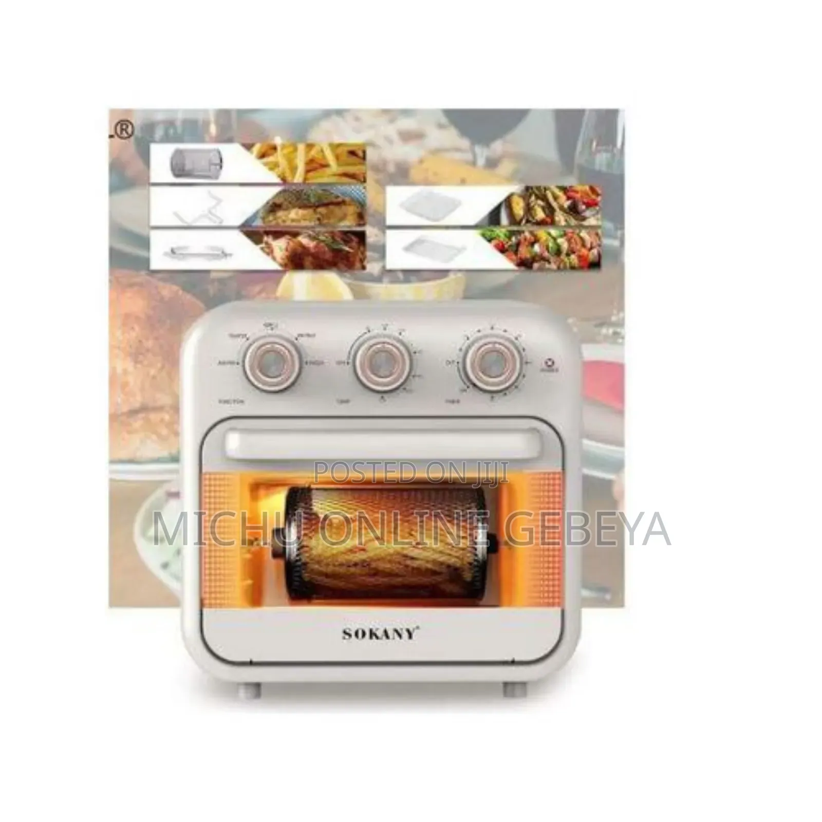 Sokany 18 Litter Air Fryer + Oven/ Free Delivery