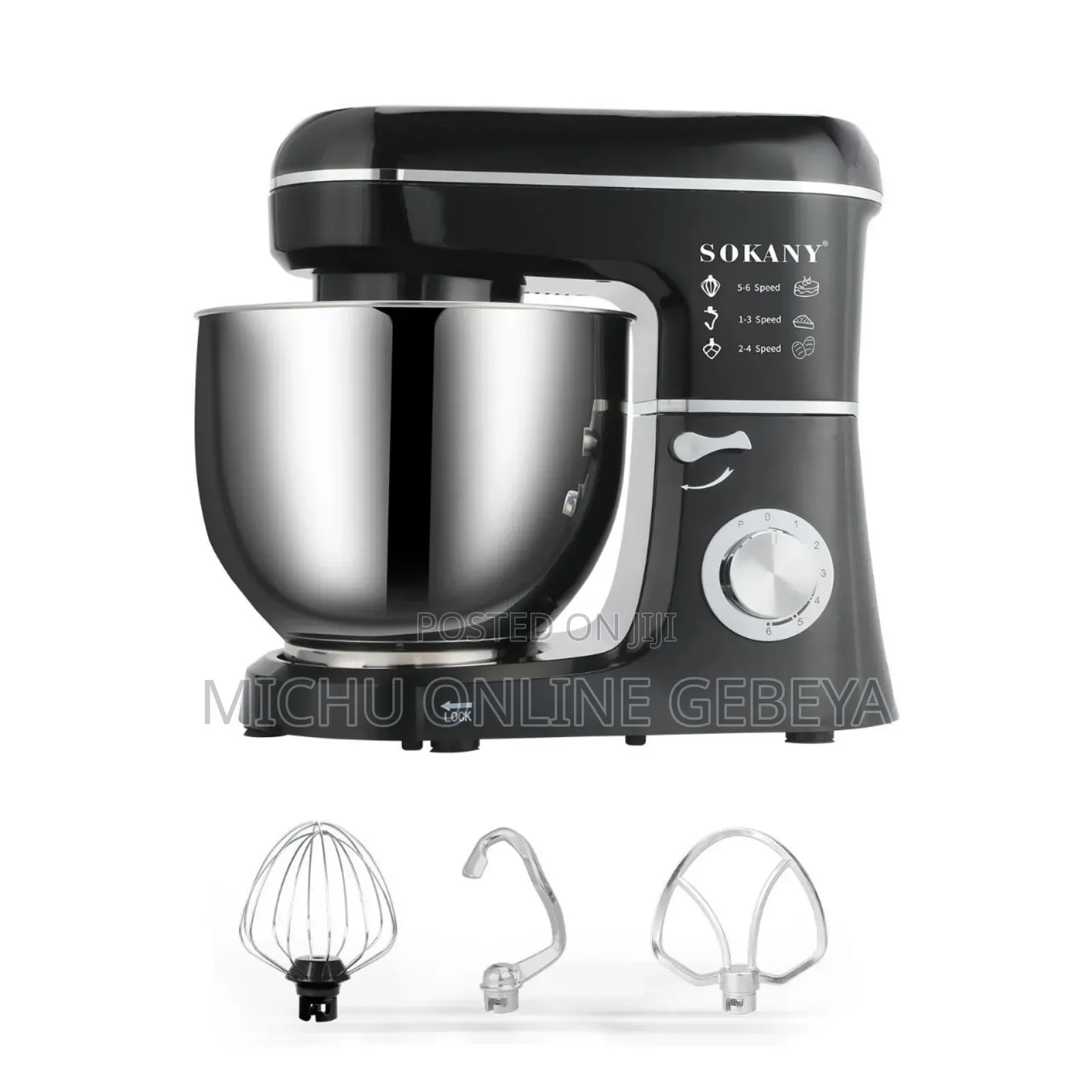 Sokany 8.0l Stand Mixer With 6 Speeds and Pulse Function/Free Delivery