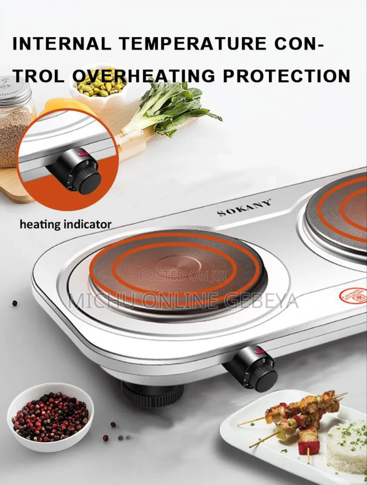 Sokany High Quality Electric Stove/ Free Delivery
