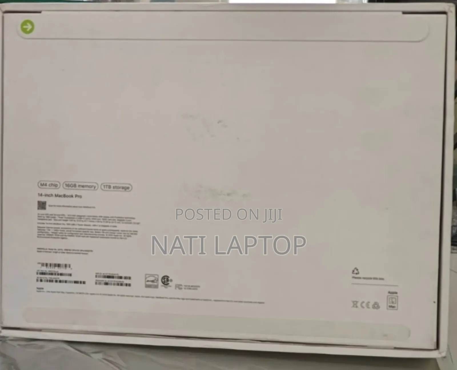 New Laptop Apple MacBook Pro 2024 M4 14-inch 16GB Apple M4 Pro SSD 1T