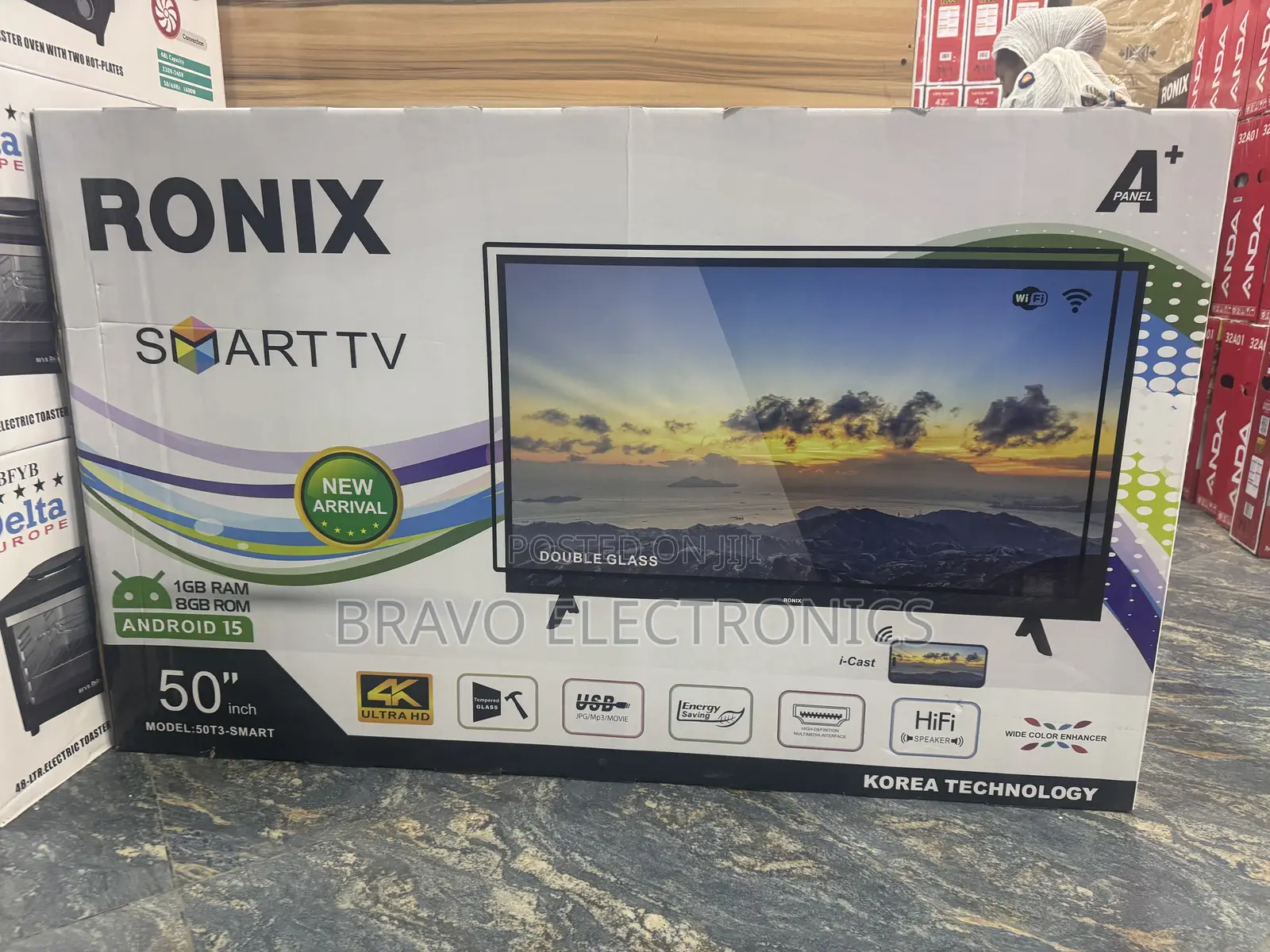 Ronix Tv 50” – Uhd | Android 15 | A+ Panel | Korea Technology