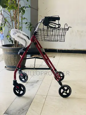 Rollator Walker Adjustable Folding Durable Steel Aluminium Functions