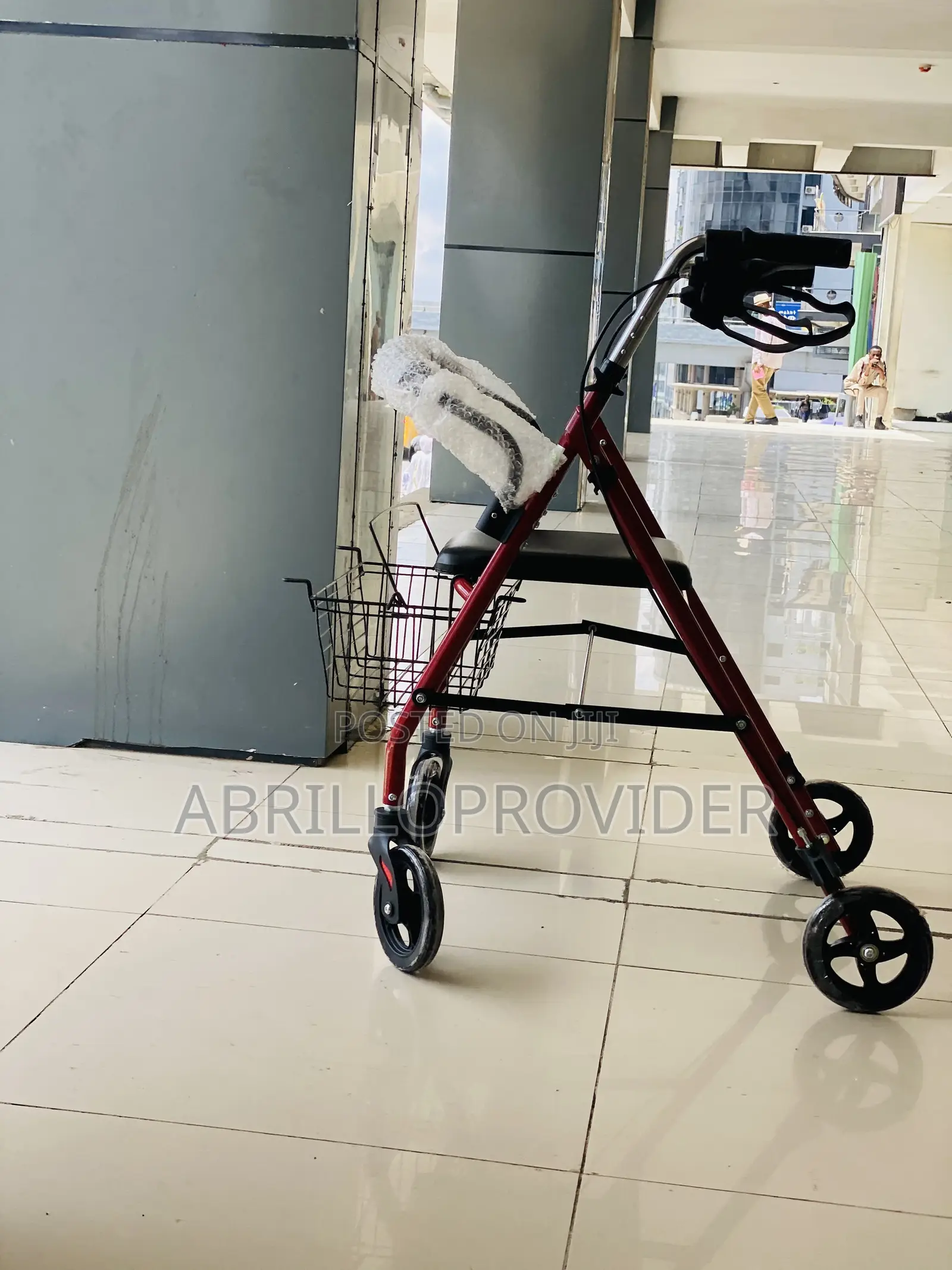 Walker Adjustable Armrests Durable Steel Aluminium Construction Functi