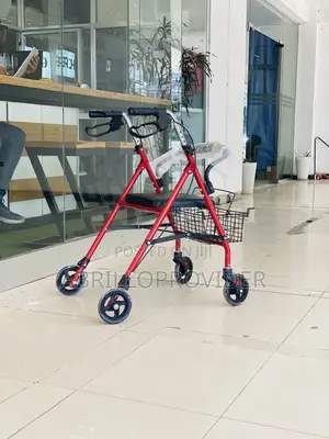 Rollator Walker Adjustable Folding Armrests Durable Steel Aluminium