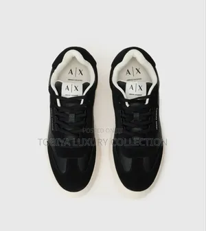 Armani Exchange Trainers - Black/Black Order Yours Now
