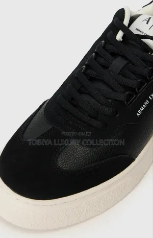 Armani Exchange Trainers - Black/Black Order Yours Now
