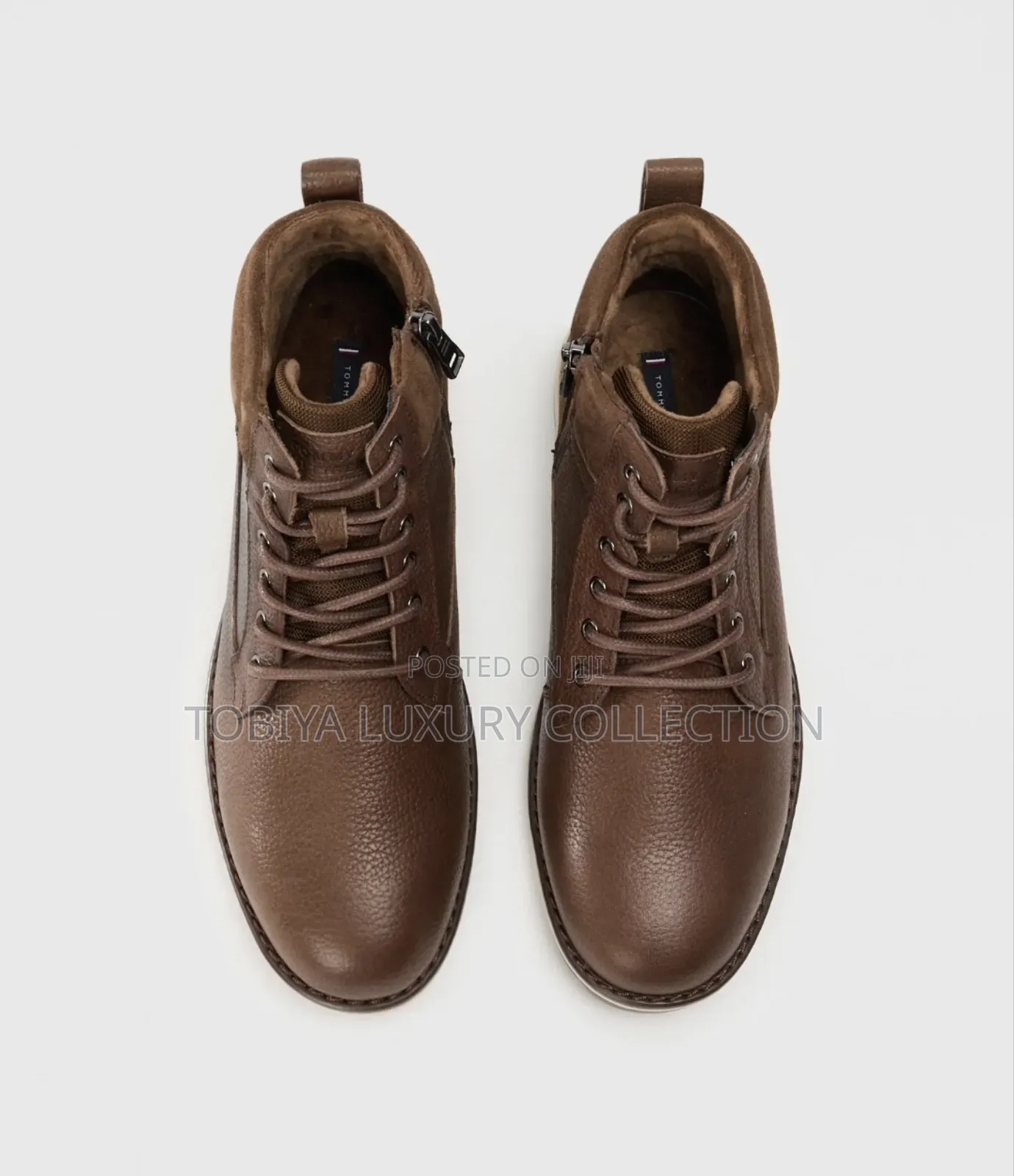 Tommy Hilfiger Lace-Up Ankle Boots - Cocoa Order Yours Now