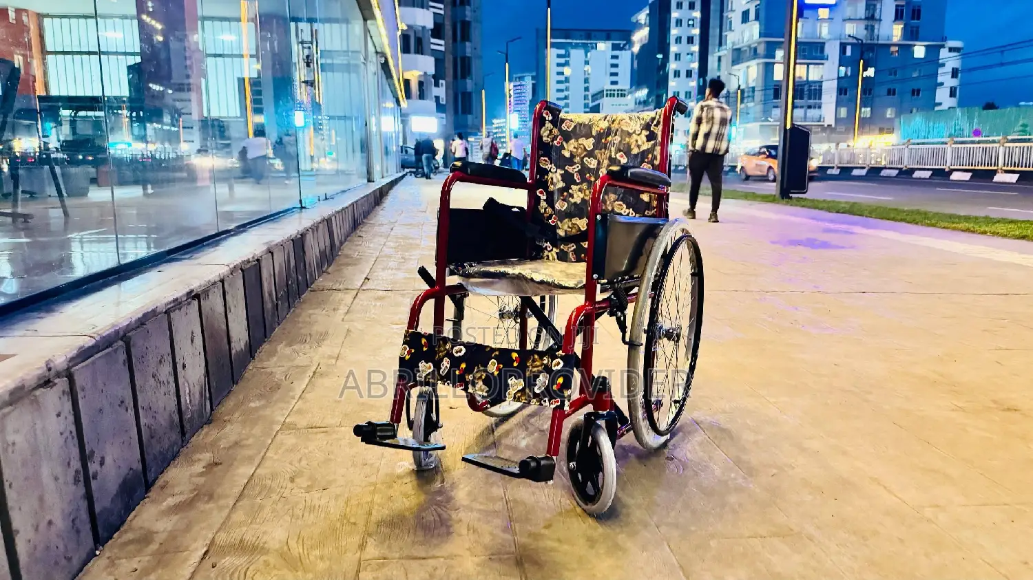 Manual Wheelchair With Colored Chrome Frame