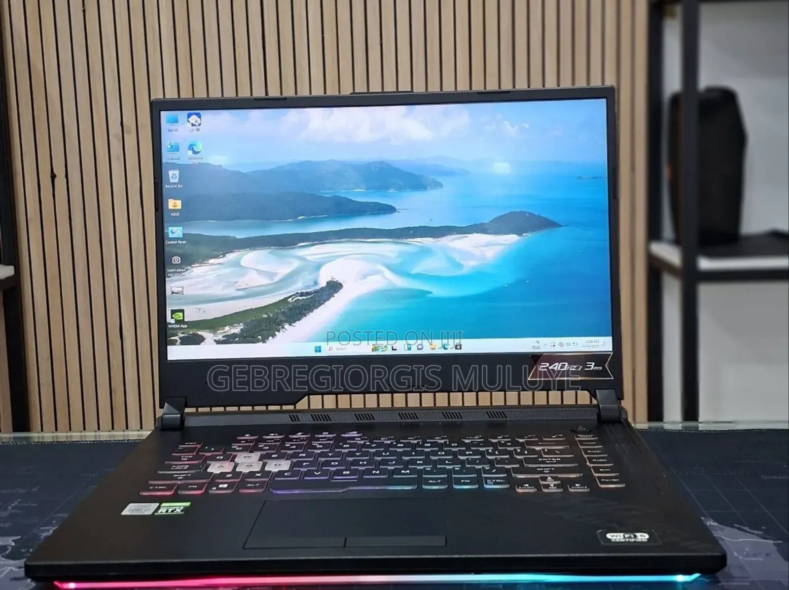 New Laptop Asus ROG Strix G17 16GB Intel Core i7 SSD 512GB