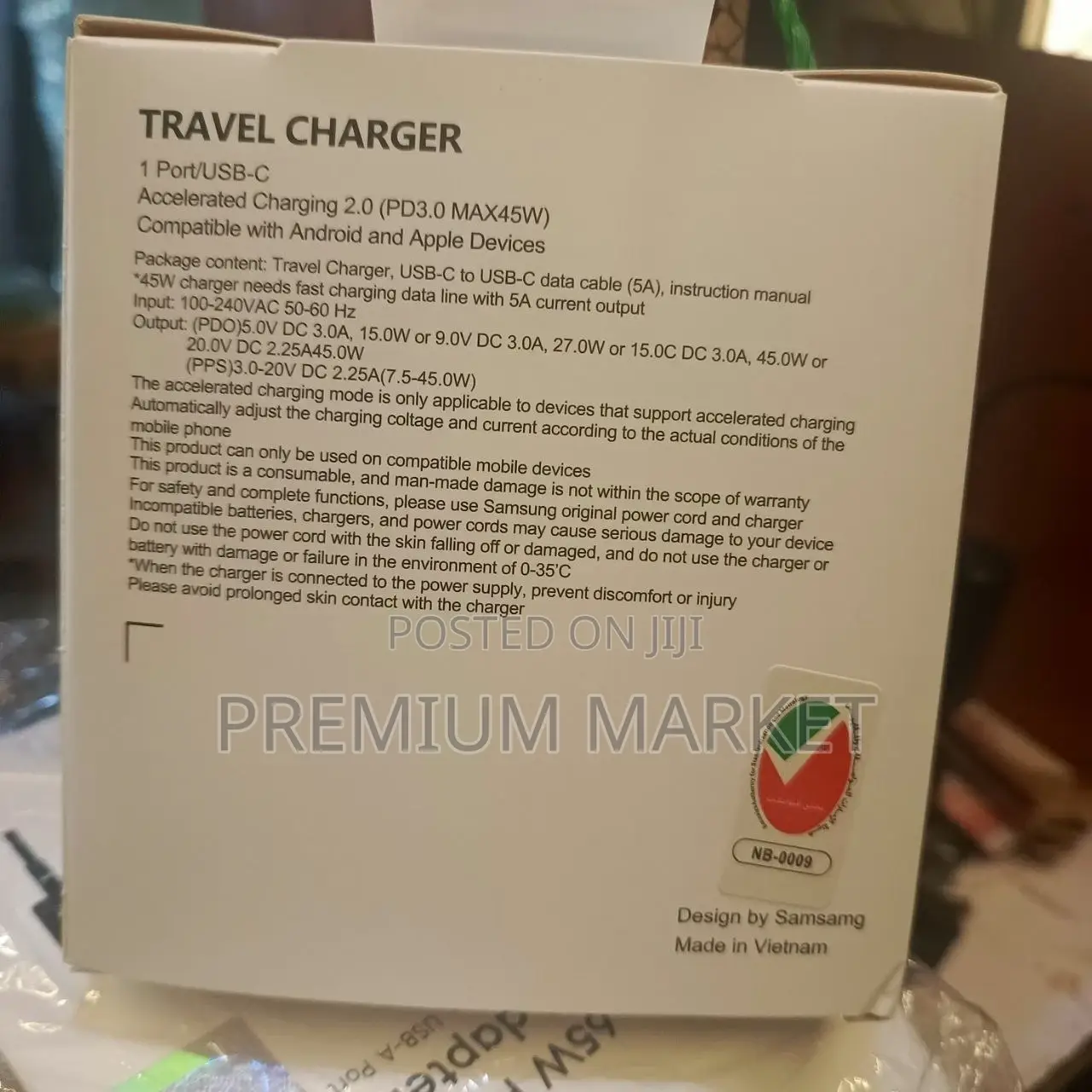 Samsung Galaxy 45w Usb-C Fast Charging Wall Charger
