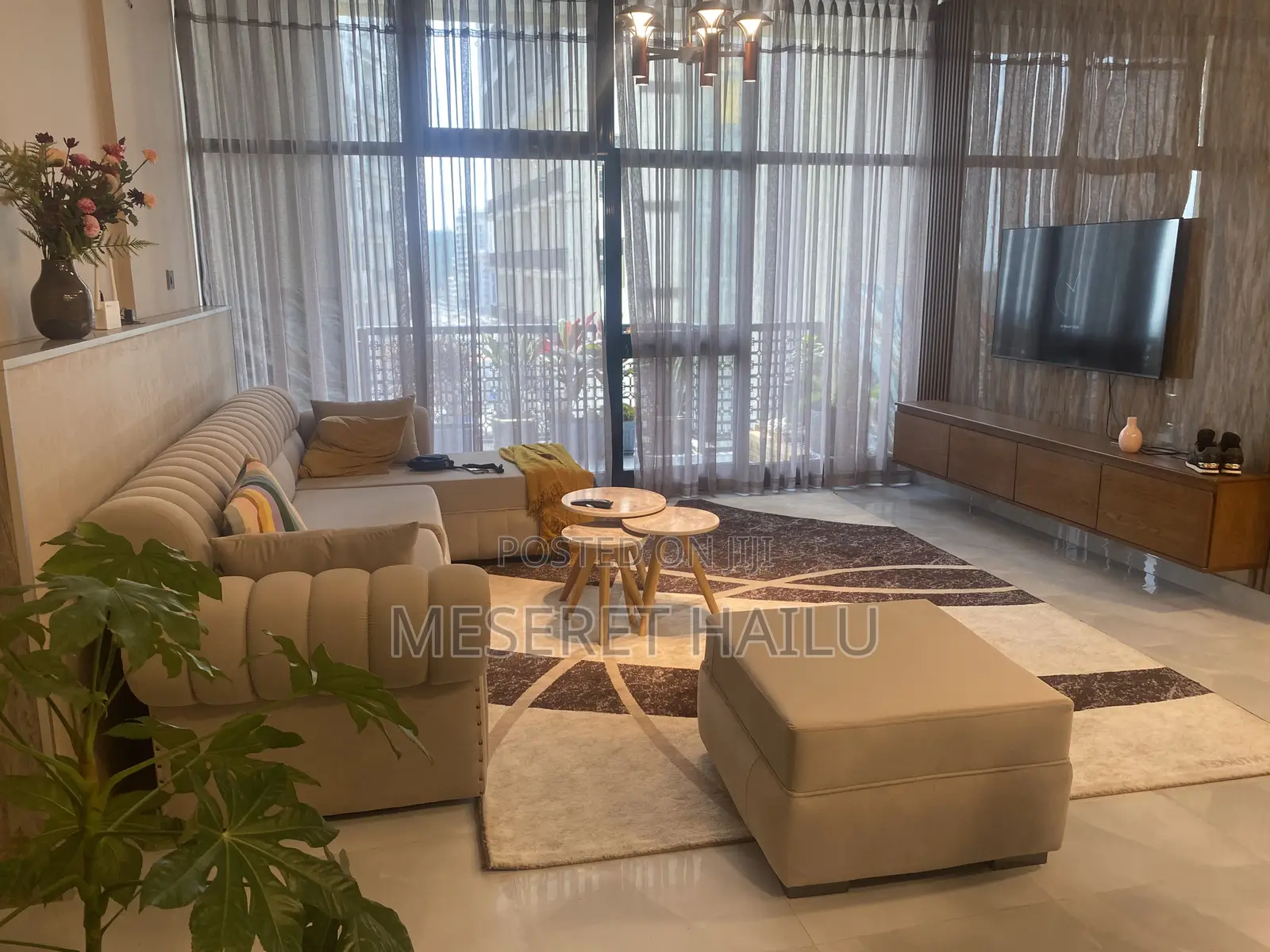 Furnished 2bdrm Apartment in Welo Sefer, Bole for rent