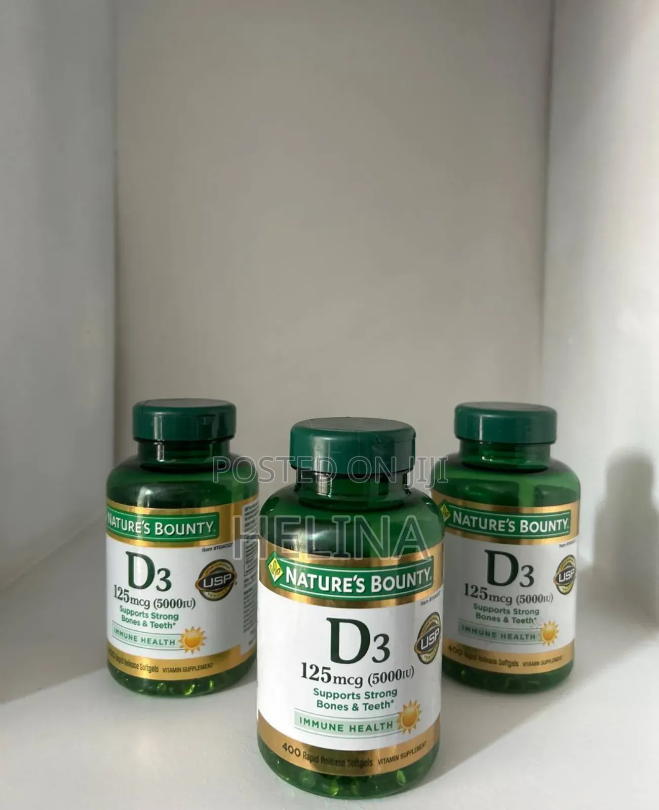 Nature's Bounty D3 5000iu Supports Strong Bones Teeth 400 Softgels