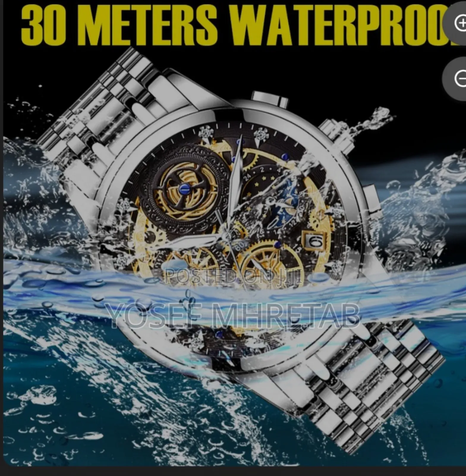 Clasico Stainless Steel Back Water Resistant