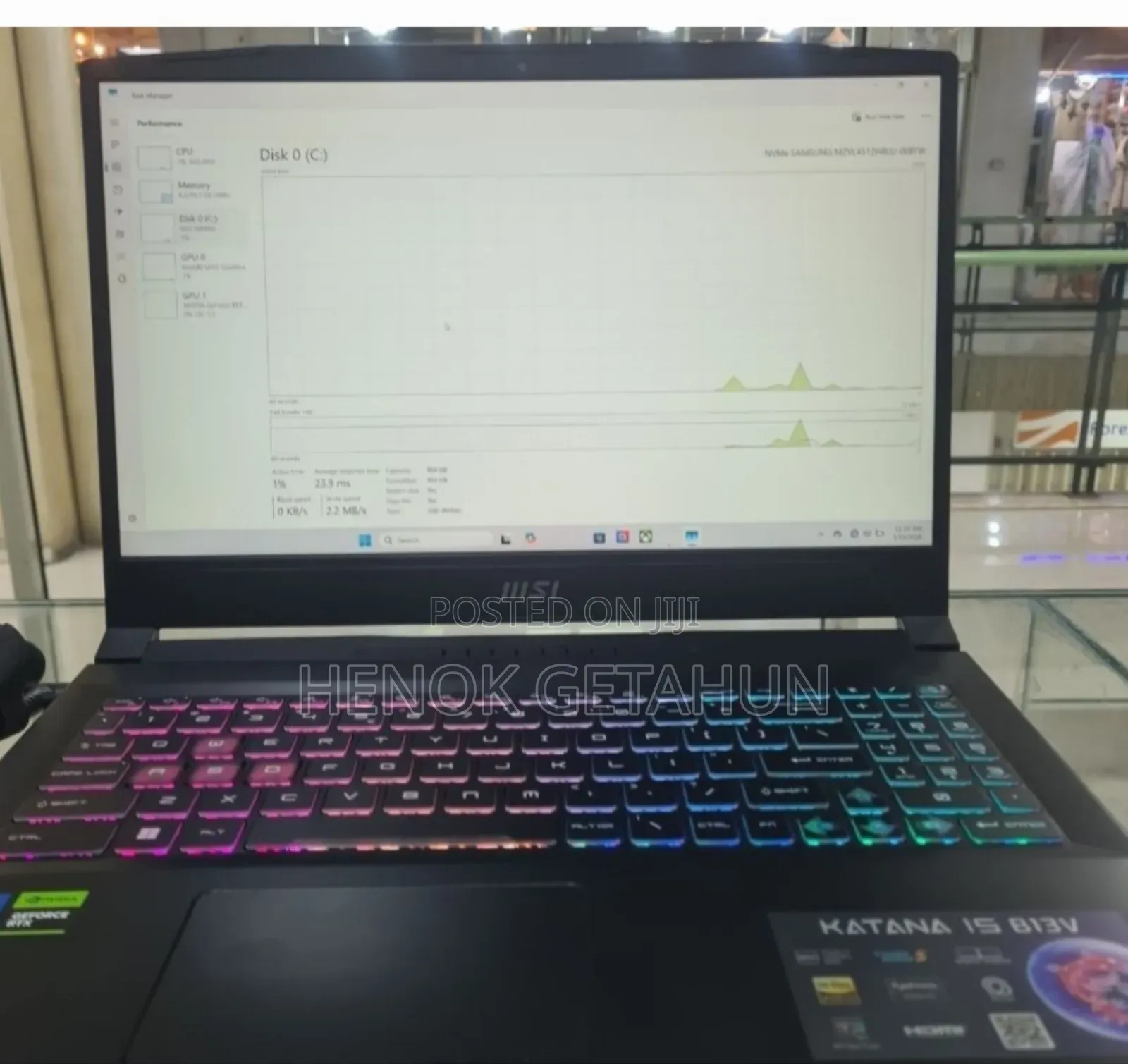 New Laptop MSI Katana 15 16GB Intel Core i7 SSD 512GB