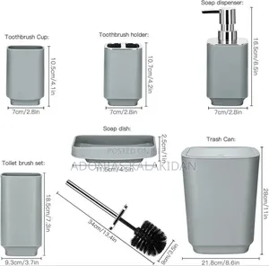 6 PCS Bathroom Set
