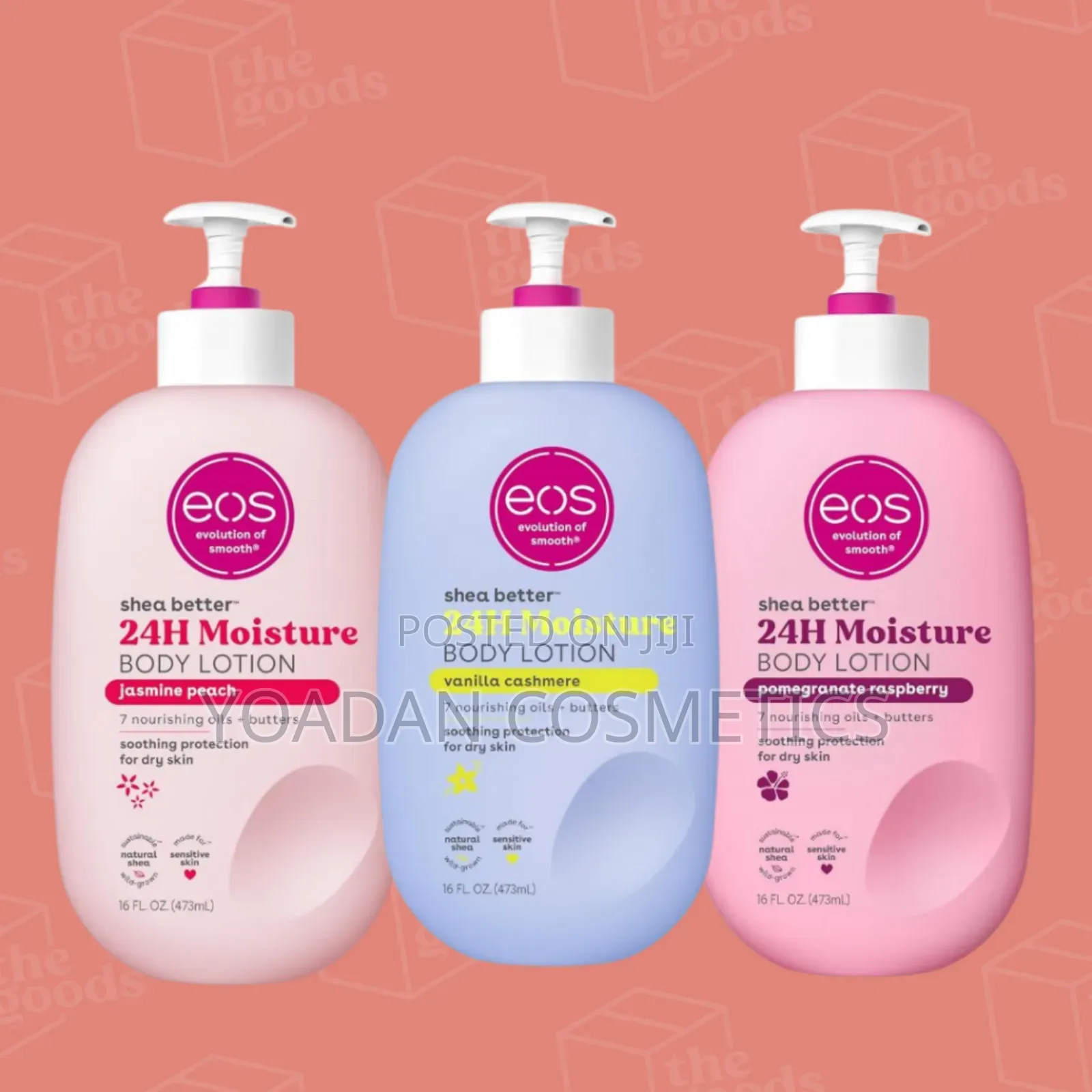 Eos Vanilla Cashmere Lotion በከፍተኛ ጣፋጭ ቫኒላ ካሽሜር ሽታ የተሞላ