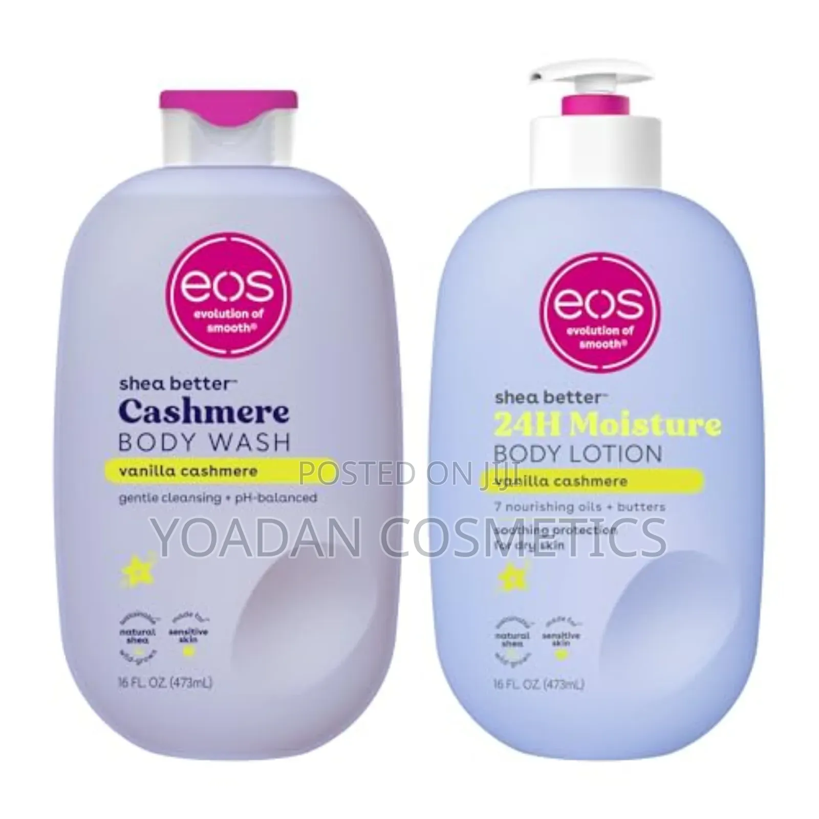 Eos Vanilla Cashmere Lotion በከፍተኛ ጣፋጭ ቫኒላ ካሽሜር ሽታ የተሞላ