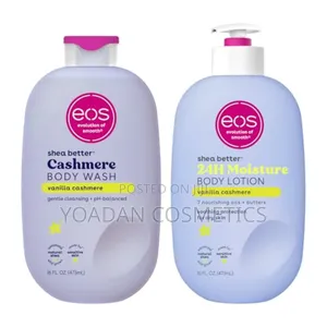 Eos Vanilla Cashmere Lotion በከፍተኛ ጣፋጭ ቫኒላ ካሽሜር ሽታ የተሞላ